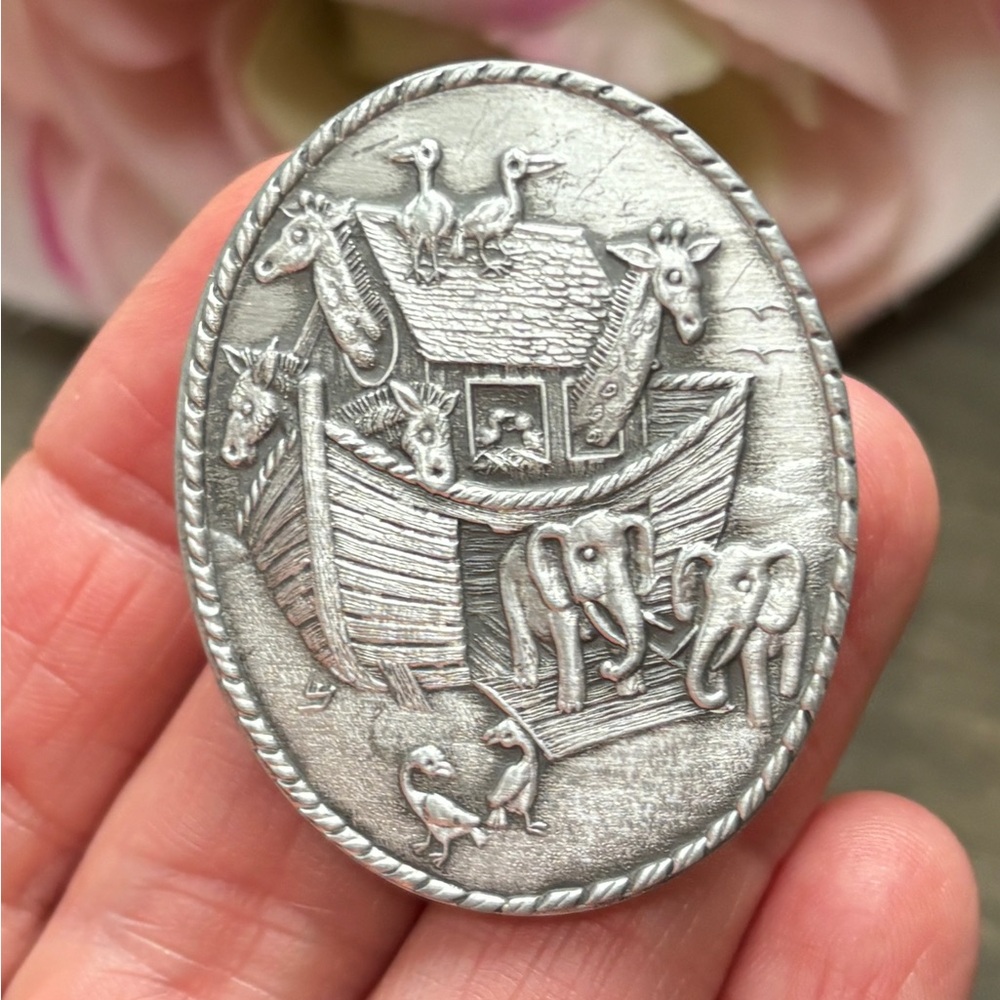 Wendell August Pewter Brooch Noah’s Ark